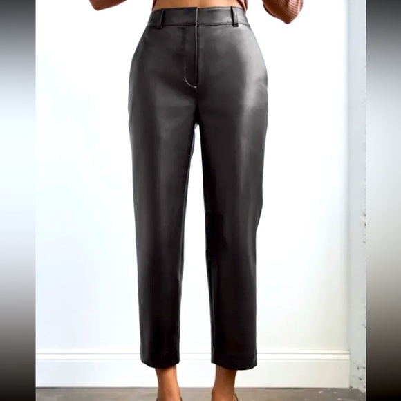 Aritzia Babaton Vegan Leather Command Pants - 10 - Picture 3 of 10